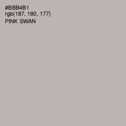 #BBB4B1 - Pink Swan Color Image